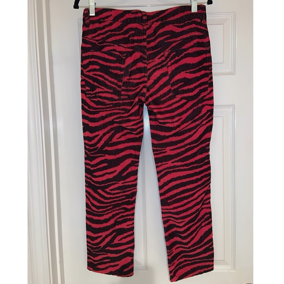 Isabel Marant Étoile Apolo tiger-print corduroy kick-flare pants –– NWT - Picture 12 of 17